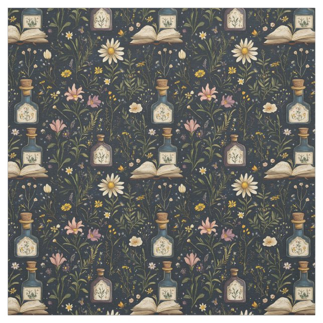 Create Your Own Pink Wildflower Daisies Magic Fabric (Swatch)