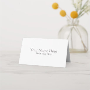Create Your Own Place Card