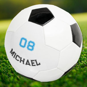 Create Your Own Player Name Jersey Number Custom Soccer Ball