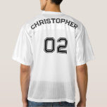 Create Your Own Player Team Name Number Sports Fan Men's Football Jersey<br><div class="desc">Create your own custom, personalised, cool, stylish orange typography / font / script, monogrammed player name jersey number white, comfortable fit, V-neck collar, 100% polyester tricot mesh, 100% polyester dazzle fabric yoke and sleeves, mens team / club / league / personal football jersey. Simply type in your name / player...</div>