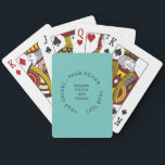 Create Your Own Playing Cards<br><div class="desc">Create your own custom party,  baby shower,  wedding and event favours,  custom colour craft supplies,  personalised gifts for any occasion,  fun stuff and more. Visit Atomic Babies on Zazzle to view our entire collection.</div>