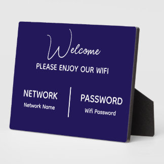 Create Your Own Please Enjoy Our Wifi Plaque