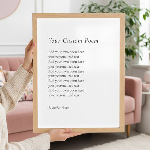 Create Your Own Poem Poster