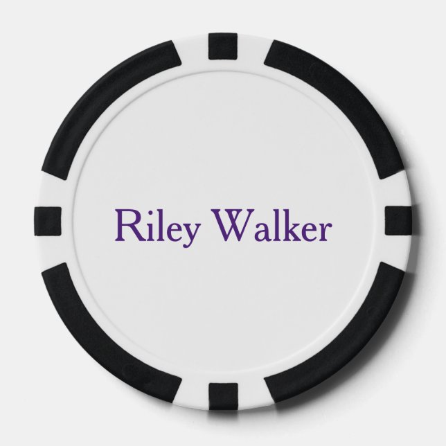 Create Your Own Poker Chips (Front)