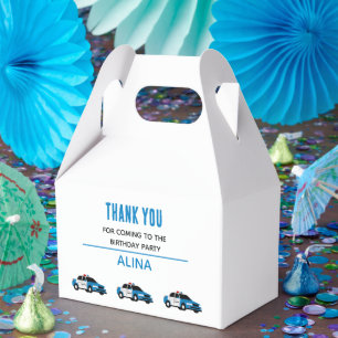 Create Your Own Police Birthday Personalized Favour Box