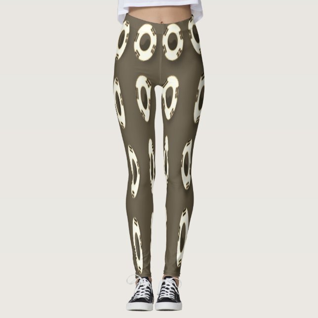 Create Your Own Polka dot  fun designs Leggings (Front)