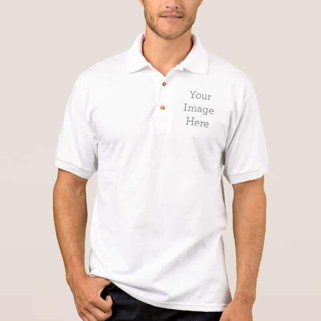 Men's Gildan Jersey Polo Shirt (Front)