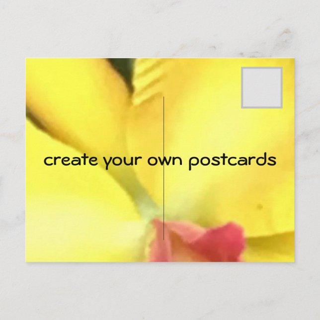 CREATE YOUR OWN POSTCARDS (Back)