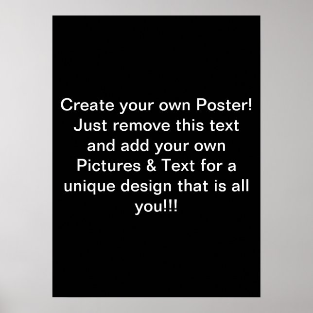 Create Your Own Poster (Front)