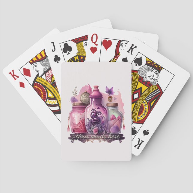Create Your Own Potion Bottles Playing Cards (Back)