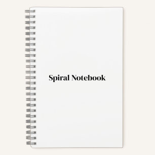 Create Your Own Premium 5.5" x 8.5" Spiral Notebook