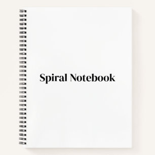 Create Your Own Premium 8.5" x 11" Spiral Notebook