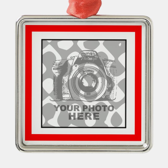Create Your Own Premium Square Ornament (Front)