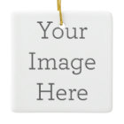 Create Your Own Premium Waterproof Square Ornament