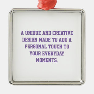 Create Your Own Premium Waterproof Square Ornament