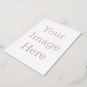 12.7cm x 17.8cm Foil holiday Card (Rotated)