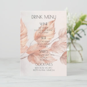 Create Your Own Pretty Autumn Leaves Drink Menu