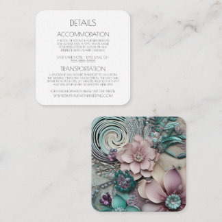 Create Your Own - Pretty Paper Flowers Enclosure Card