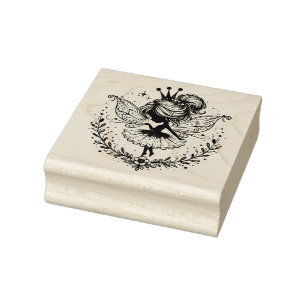 Create Your Own Pretty Petals Fairy Princess Rubber Stamp