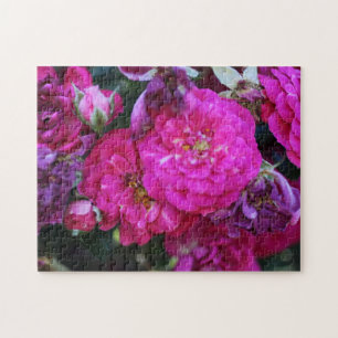 Create Your Own Pretty Pink Flower Jigsaw Puzzle