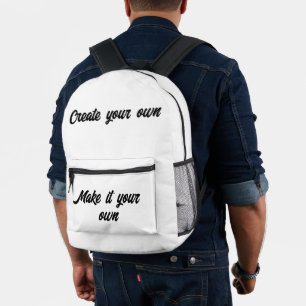 Create your own printed backpack