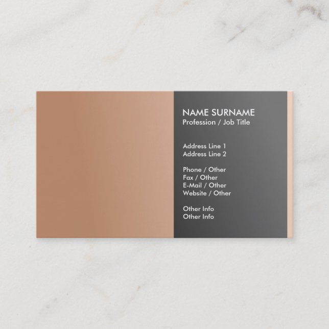 Create Your Own Professional Elegant Classy Business Card (Front)