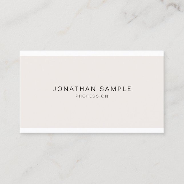 Create Your Own Professional Modern Simple Design Business Card (Front)