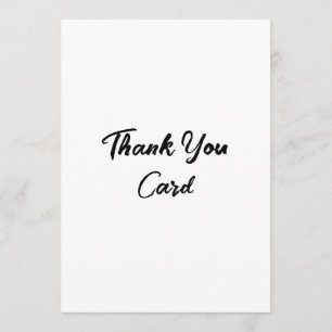 Create Your Own Promotion 5" x 7" Squared Thank You Card