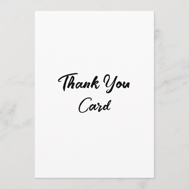 Create Your Own Promotion 5" x 7" Squared Thank You Card (Front)