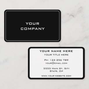 Create Your Own Promotional Business Card Example