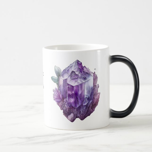 Create Your Own Purple Amethyst Crystals Magic Mug (Right)