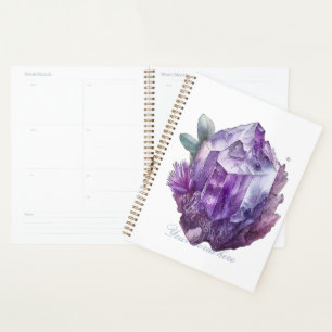 Create Your Own Purple Amethyst Crystals Planner