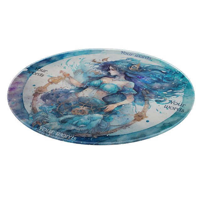 Create Your Own Purple & Blue Aquarius Altar Board (Corner)