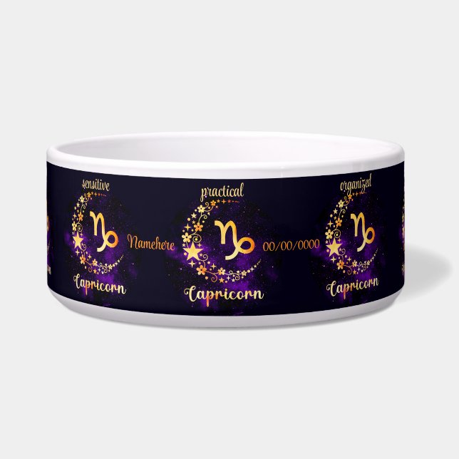 Create Your Own Purple Celestial Capricorn Zodiac (Front)