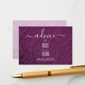 Create Your Own Purple Diagonal Lines Texture Advice Card