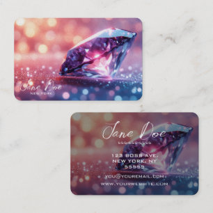 Create Your Own Purple Diamond Business Card