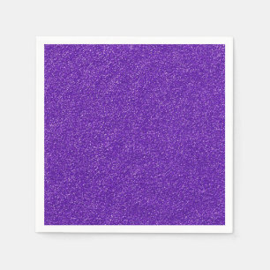 Create Your Own Purple Glitter Napkin