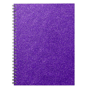 Create Your Own Purple Glitter Notebook