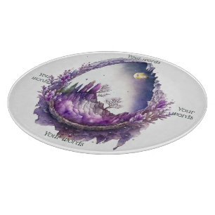 Create Your Own Purple Landscape Geode Cutting Board