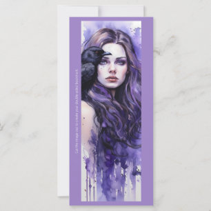Create Your Own Purple Raven Witch Bookmark