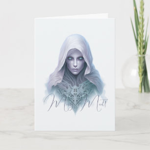 Create Your Own Purple Seer Witch Card
