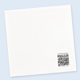 Create Your own QR Code   Black and White Napkin