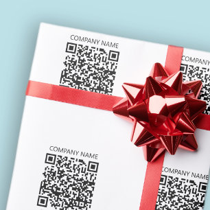 Create Your own QR Code Black and White Wrapping Paper