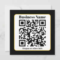 Create Your Own QR Code | Black White Gold Border