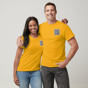 Create Your Own QR Code Business T-Shirt Example