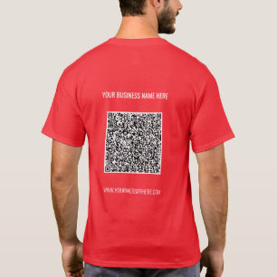 Create Your Own QR Code Business T-Shirt Template