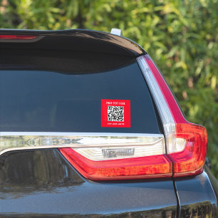 Create your own Qr Code Car Sticker