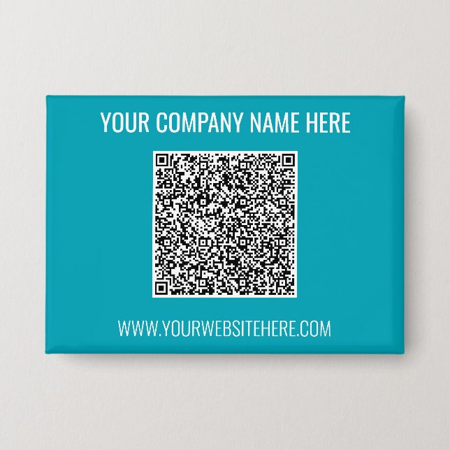 Create Your Own QR Code Custom Text Button Example (Front)