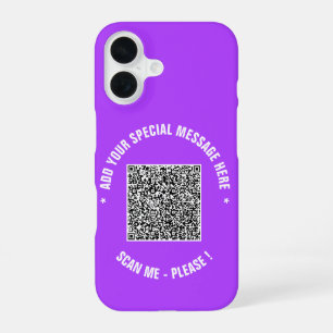 Create Your Own QR Code iPhone Case Custom Text
