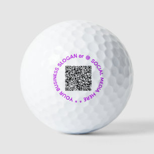 Create Your Own QR Code Stamps Golf Balls Example